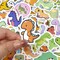 Wrapables Waterproof Vinyl Stickers for Water Bottles, Laptop, Phones, Skateboards, Decals for Teens, 100pcs Cute Dinos